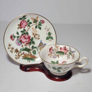 Wedgwood Teacup and Saucer Charnwood Floral Vintage